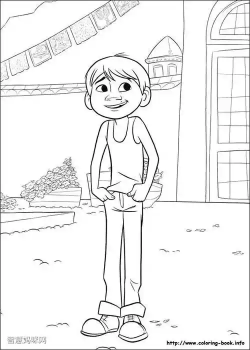 寻梦环游记填色图片-8