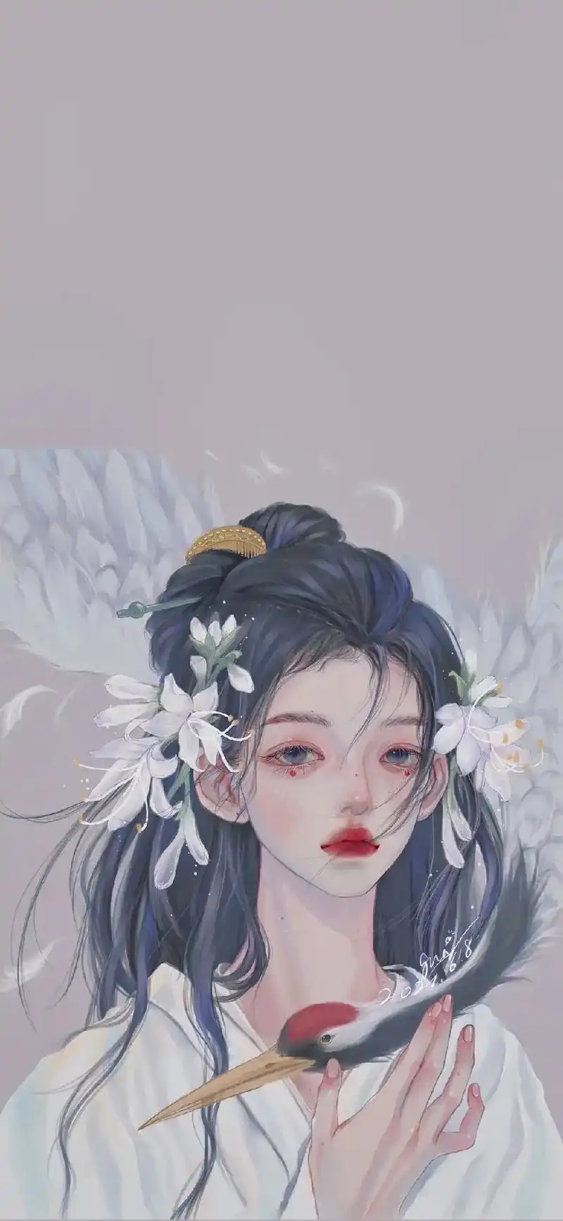 #动漫壁纸#古风 原画师:gua老师 - 抖音