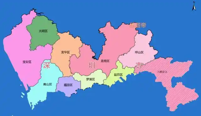 深圳市罗湖区地图是深圳金融机构最多最密集的区