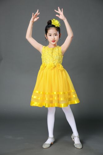 六一儿童公主蓬蓬幼儿园一二二年级小女孩舞蹈裙子儿童演出服