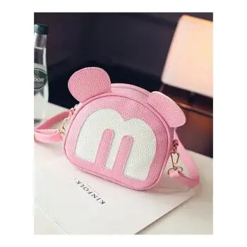 新款品牌可爱米奇卡通包女生单肩包斜跨小包包韩版糖果色小清新迷你包