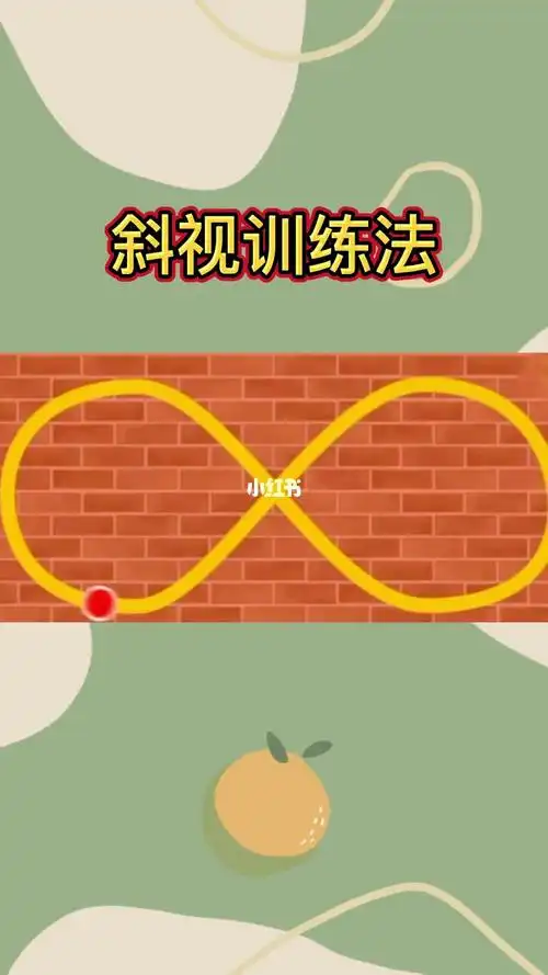 今日分享斜视训练法