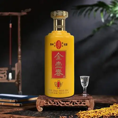 2021年金壶春小金壶53度酱香型白酒老酒勾调500ml乘6瓶裸瓶品鉴酒