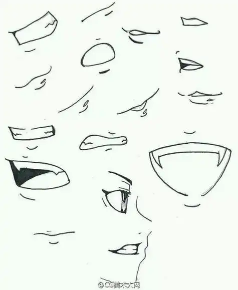 男生嘴怎么画简笔画