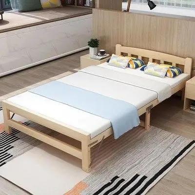 一米二的床单人1.2成人现代简约床实木床1米经济型一米折叠床