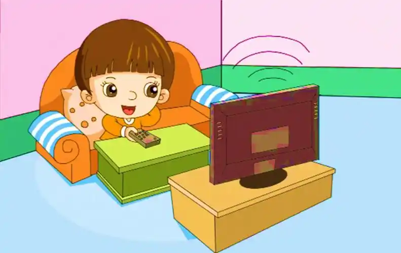 开特别大的声音看电视