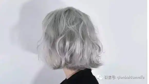 灰色系发型太美了