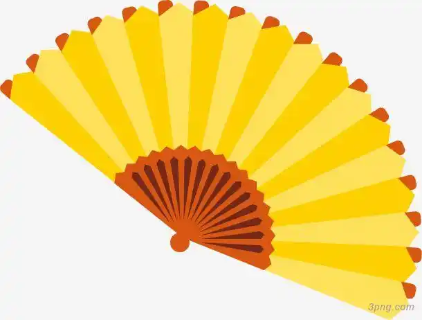 卡通扇子矢量图下载