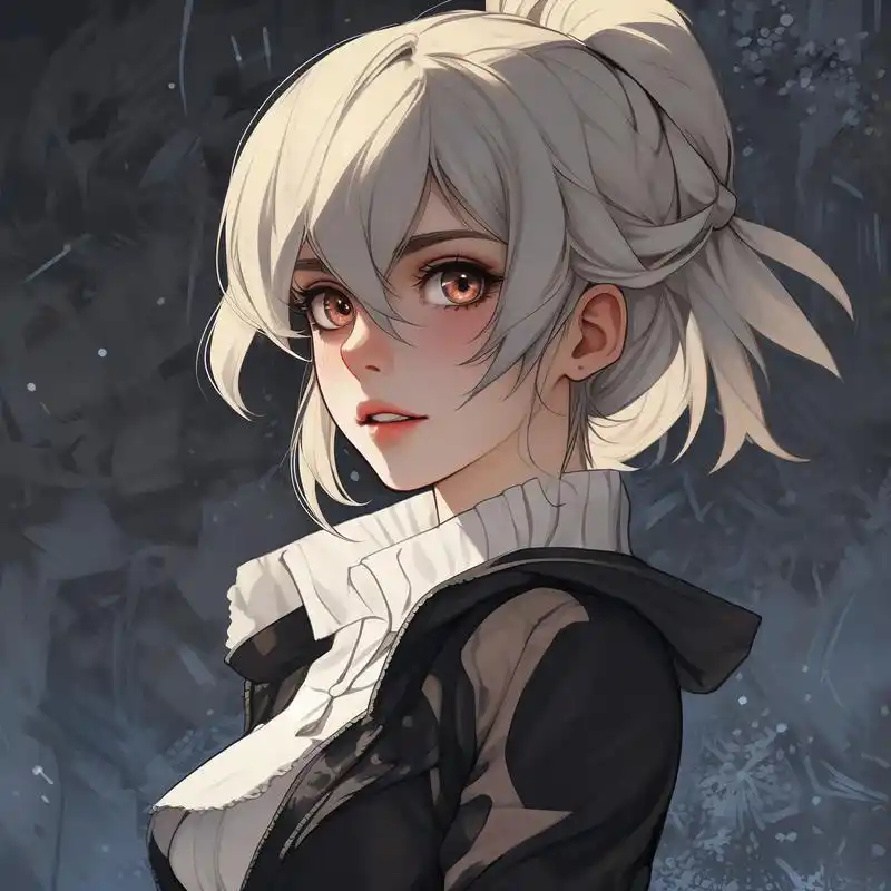 动漫风格,女生霸气冷艳的头像9593 动漫风格的女生头像来啦!