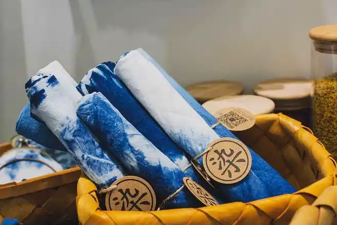 杂物蓝染手作手工扎染小方巾植物草木染手帕头巾茶巾现货成品淘宝网