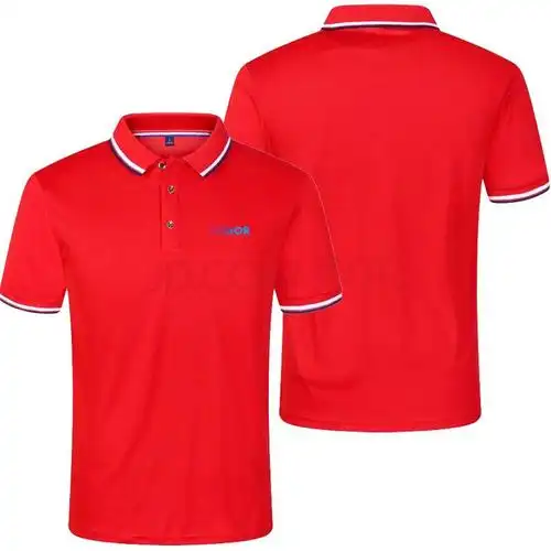 思淼华为荣耀honor彩色渐变工作服男短袖t恤polo衫定制diy手机店工装