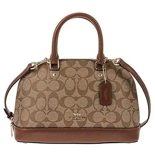 coach蔻驰女包 奢侈品 经典c纹贝壳包手提包 时尚轻奢 简约百搭 气质