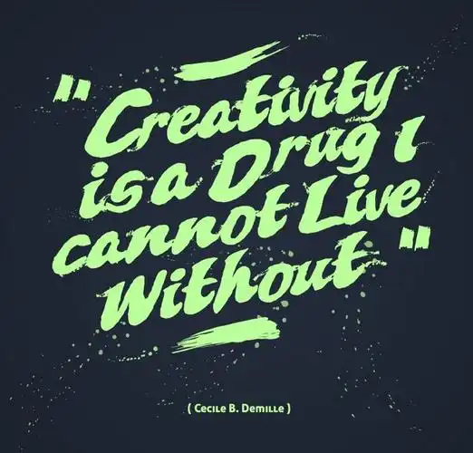 荧光绿励志英文海报矢量素材