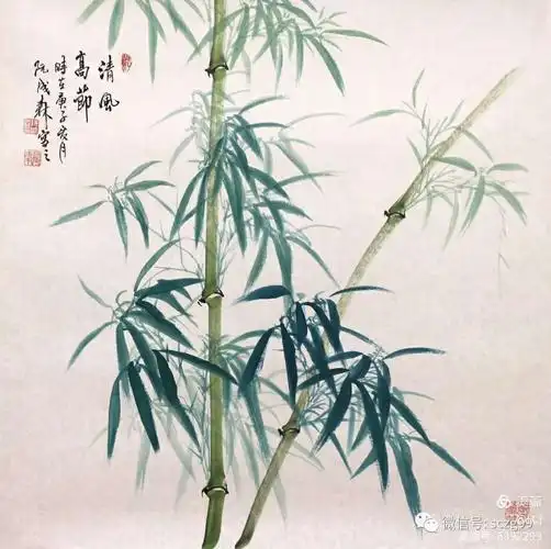 名人名画(153)__竹报平安