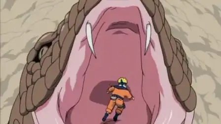 混战鸣人被蛇吞,自来也无蓝对大蛇