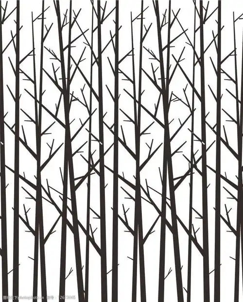 抽象发财树图案图片