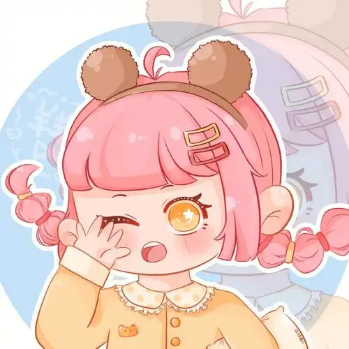 早八女孩原创q版可爱女孩附过程