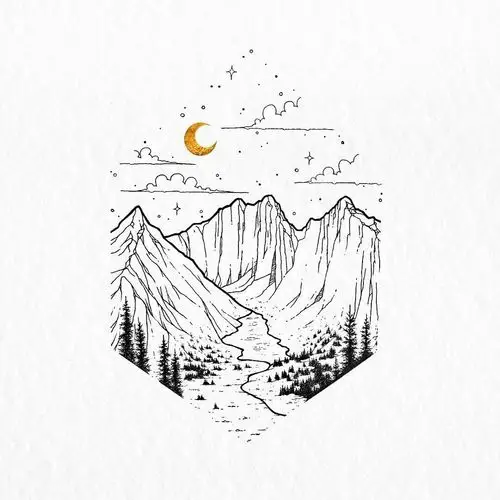 手账黑白素材 简约小清新