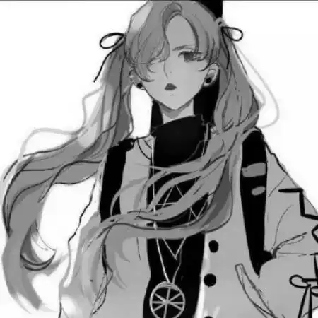 超霸气女生头像黑白二次元冷艳高冷的妹子