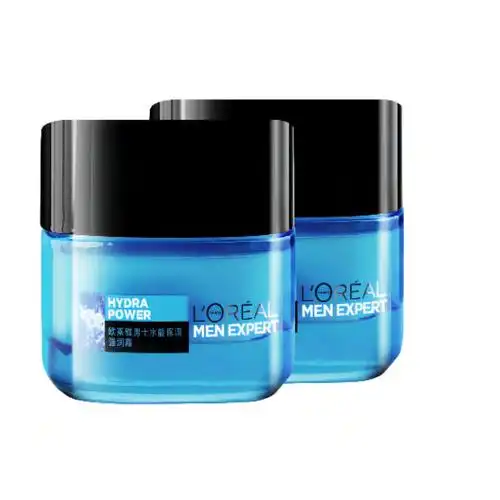 欧莱雅男士面霜保湿霜滋润补水控油护肤品脸部水能强润霜润肤霜擦脸油