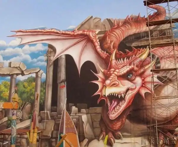 好的3d墙壁画与周围环境完美搭配时,会产生很大的视觉冲击.