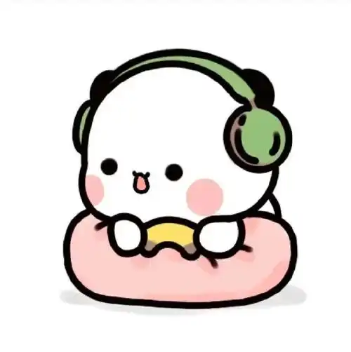 白色底简约风卡通情侣头像