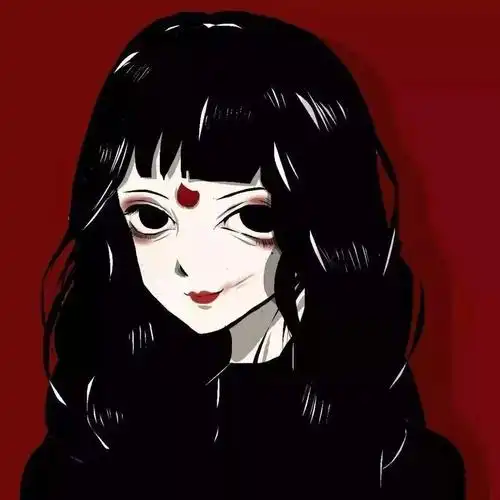 进来拿 好看的黑色系动漫头像,丧丧丧