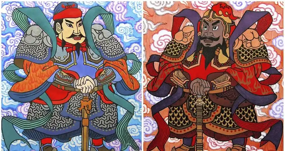 临近春节贴门神应当选择哪个门神呢后门选哪个呢不要搞错了