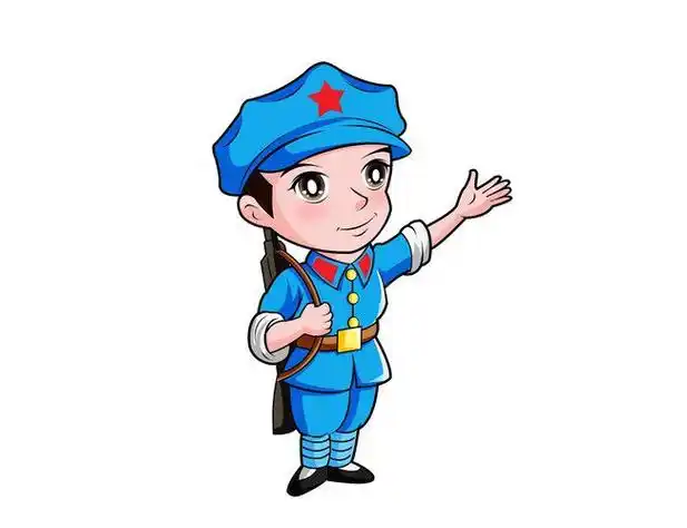 设计动漫动画动漫人物cdr,小红军战士简笔画红军背影敬礼简笔画第2页