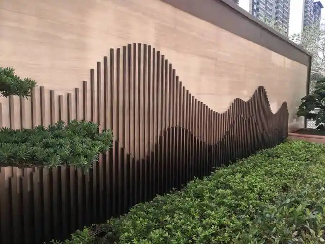 金属镂空切割艺术文化景墙定制安装不锈钢屏风