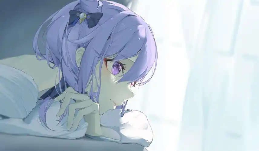 刻晴插画图片壁纸