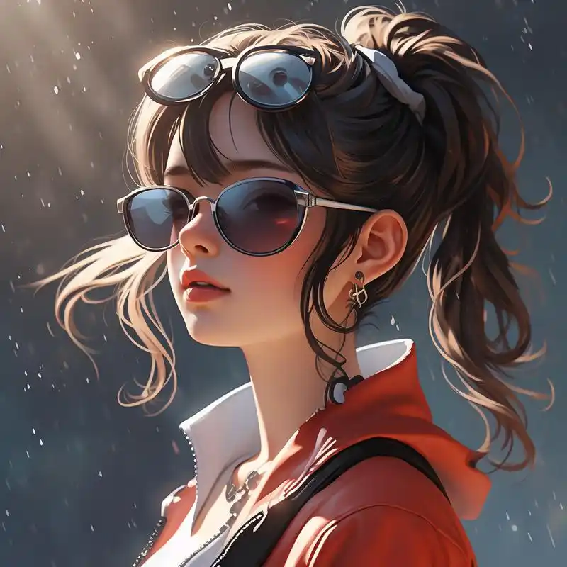 墨镜女生头像,高冷又霸气90 墨镜一戴,谁都不爱,超酷女生头像,高级