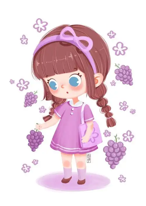 水果拟人可爱的女孩子们