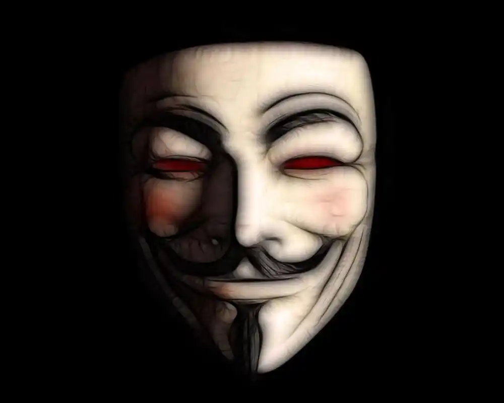 v字仇杀队黑色面具1280*1024桌面壁纸