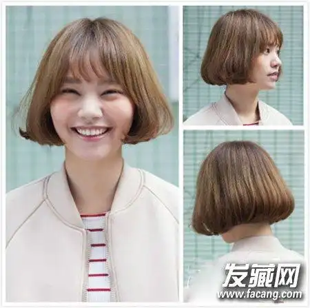 蘑菇头短发的内扣刘海发型 修颜短发持续大热(6)