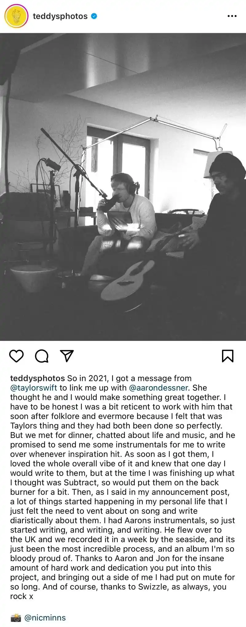 一首《perfect》完全不够.ed sheeran更新社媒 - 抖音