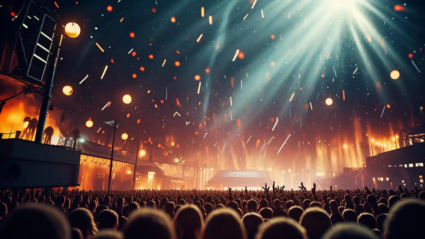 唱歌比赛背景图,舞台灯光璀璨✨