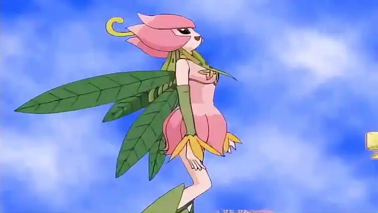 数码宝贝花仙兽首次进化就获得了善良纯真的力量真是给力