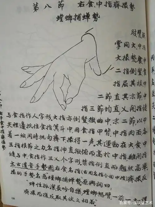 弹古琴右手的十八个手势