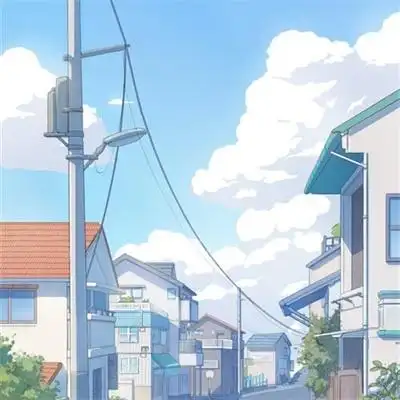 手绘日系动漫风景唯美图片大全 漫画画风街道海边唯美景色头像合