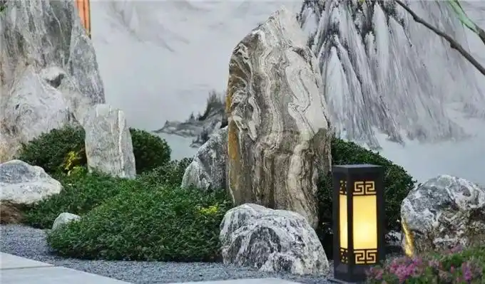 自然景观石摆放技巧