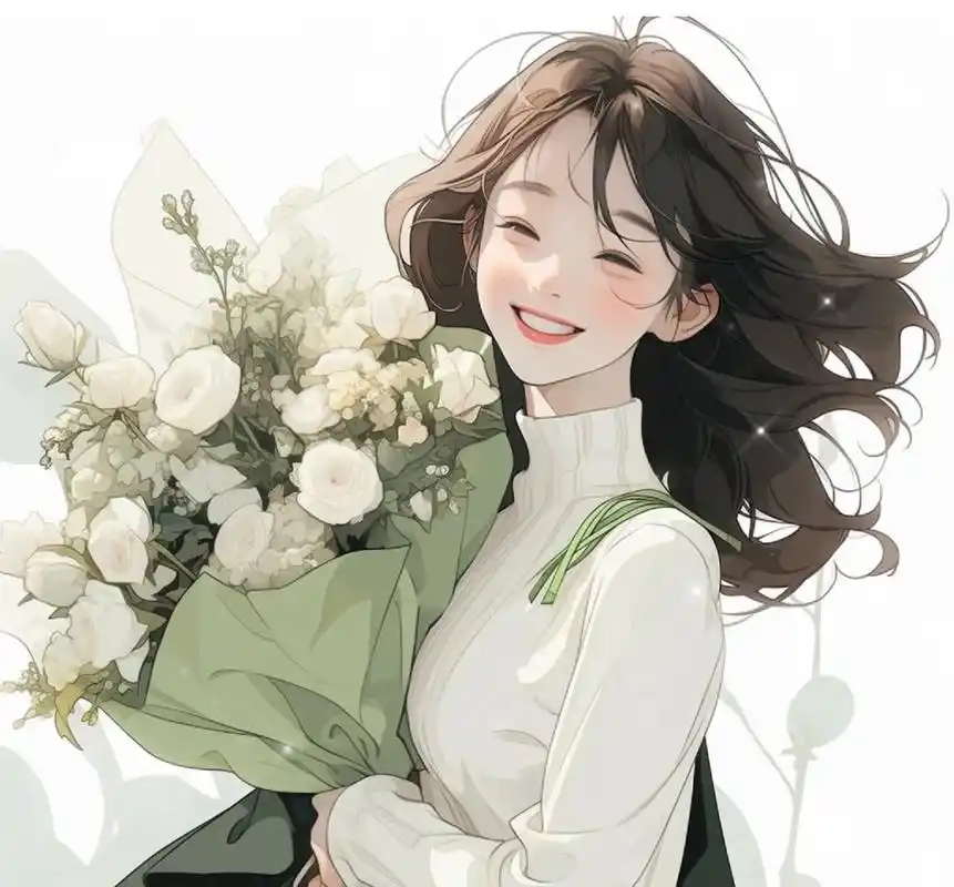 阳光灿烂的美少女头像:你笑颜如花,你微笑如阳,开心的像个孩子.