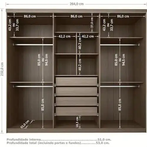 一组超全尺寸衣柜设计图装修不求人