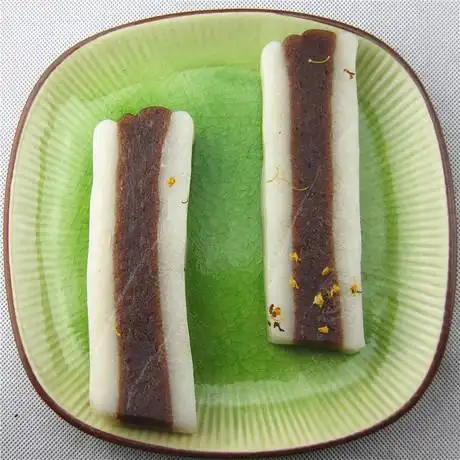 无锡特产 穆桂英美食桂花豆沙夹糕 猪油糕 软糯2块装 江南糕点