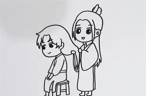 谢怜花城q版简笔画