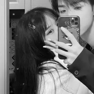 情头情侣双人头像两张黑白高清好看