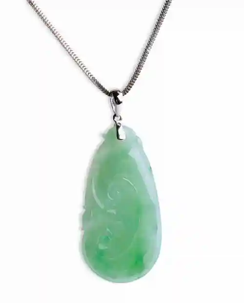 翡翠糯种如意挂件