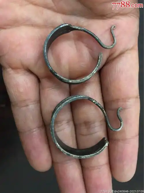 清代银耳环_其他银器_图片鉴定_收藏价格_7788铜镜收藏