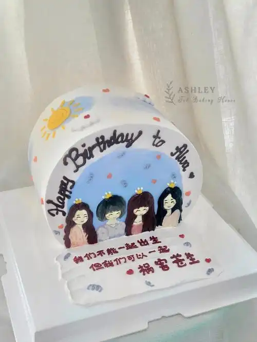 闺蜜手绘蛋糕