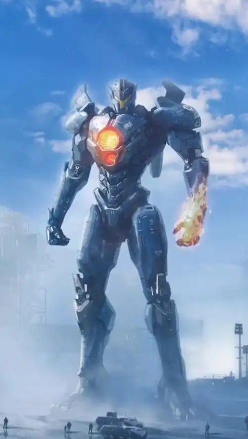 第五代机甲复仇流浪者,高55米重2000吨,搭载双涡轮核动力驱动.